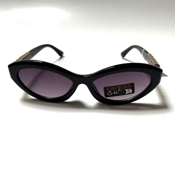 New Original GUESS Cat Eye Retro 50\'s Sunglasses GO00070 Acetate Black Logo main image 5